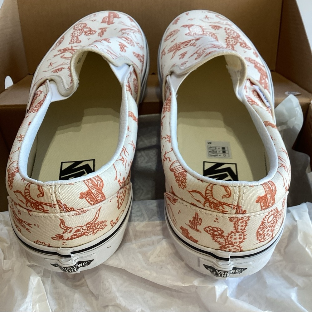 New Vans Classic Slip On Desert Vibes Cream Tan Biege Shoe Men Size 8.5 W10 - Picture 4 of 8